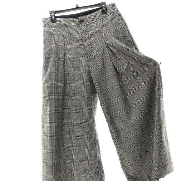 Free People Plaid Wide Leg Pants - Picture 4 of 8